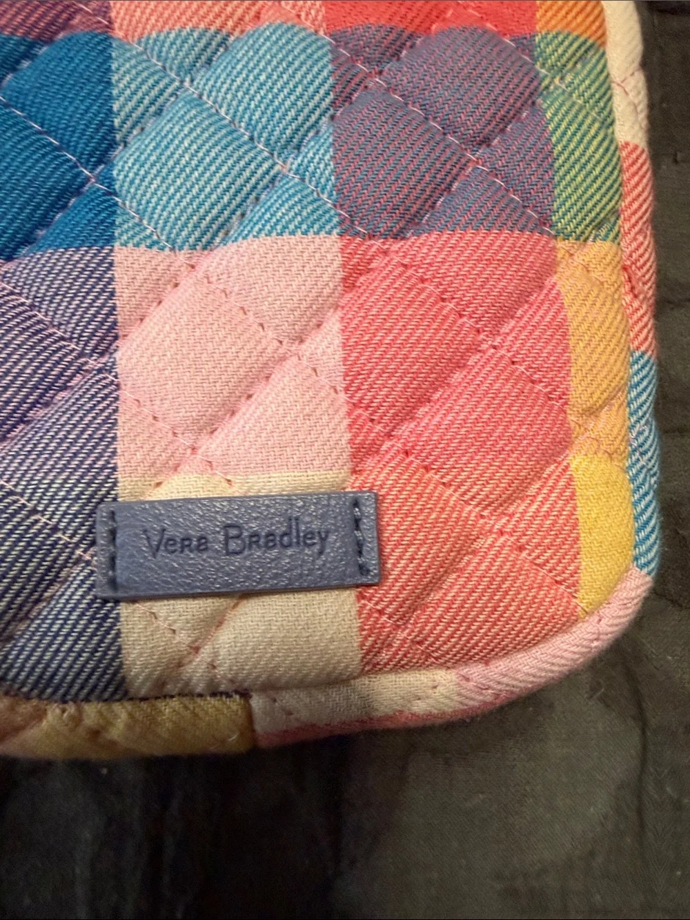 Vera Bradley Multicolor Quilted Patchwork Crossbody Phone Bag